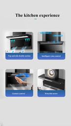 Smart Sensor Kitchen Range Hood – Wall-Mounted, Low Noise, Modern Design