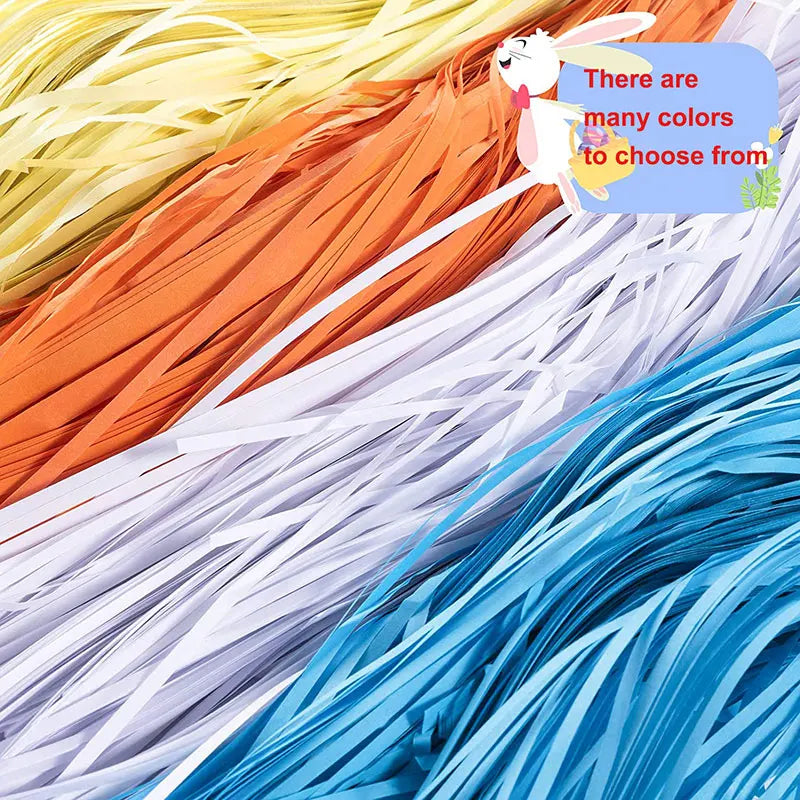 100g Colorful Shredded Crinkle Lafite Paper Raffia Filler DIY Wedding Party Gift Box Candy Material Packaging Filler