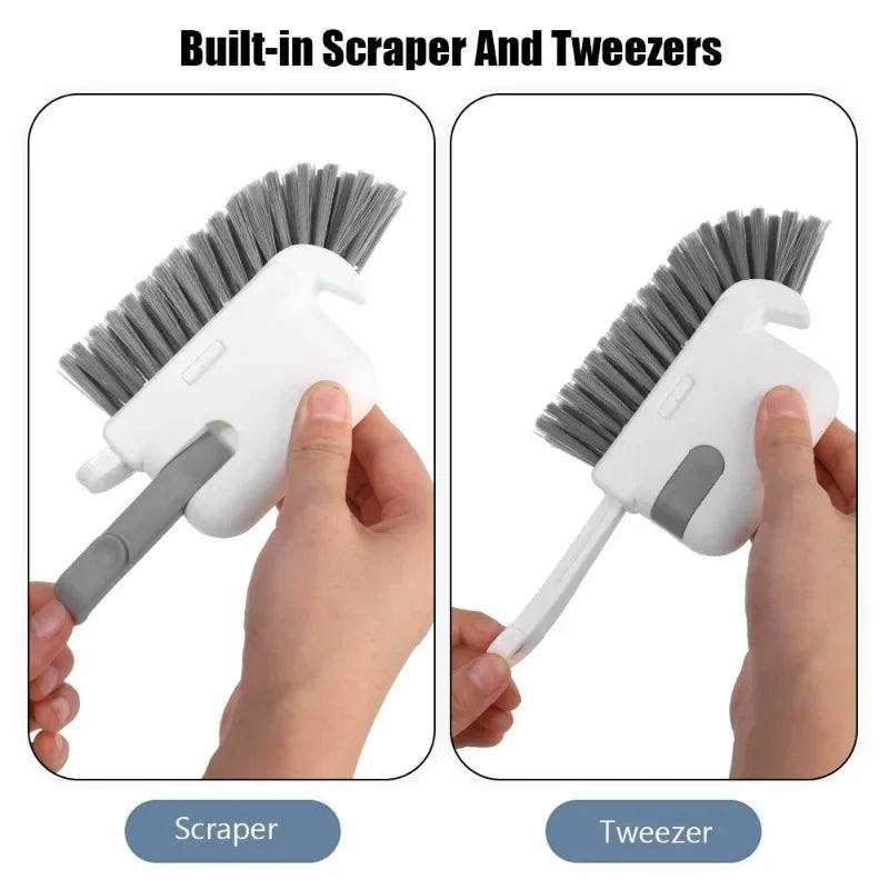 3 IN 1 Window Groove Cleaning Brush Multifunction Windows Slot Sliding Door Track Cleaner Household Kitchen Gap Cleaning Tools