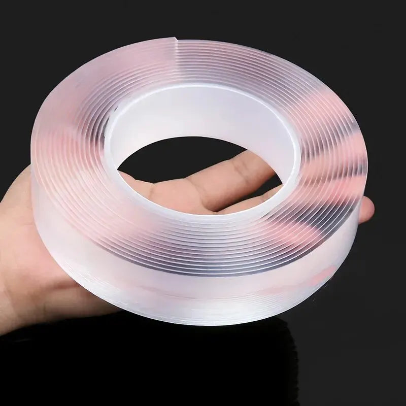 3M Nano Tape Double Sided Tape Transparent Reusable Waterproof Adhesive Tapes Cleanable Kitchen Bathroom Supplies Tapes