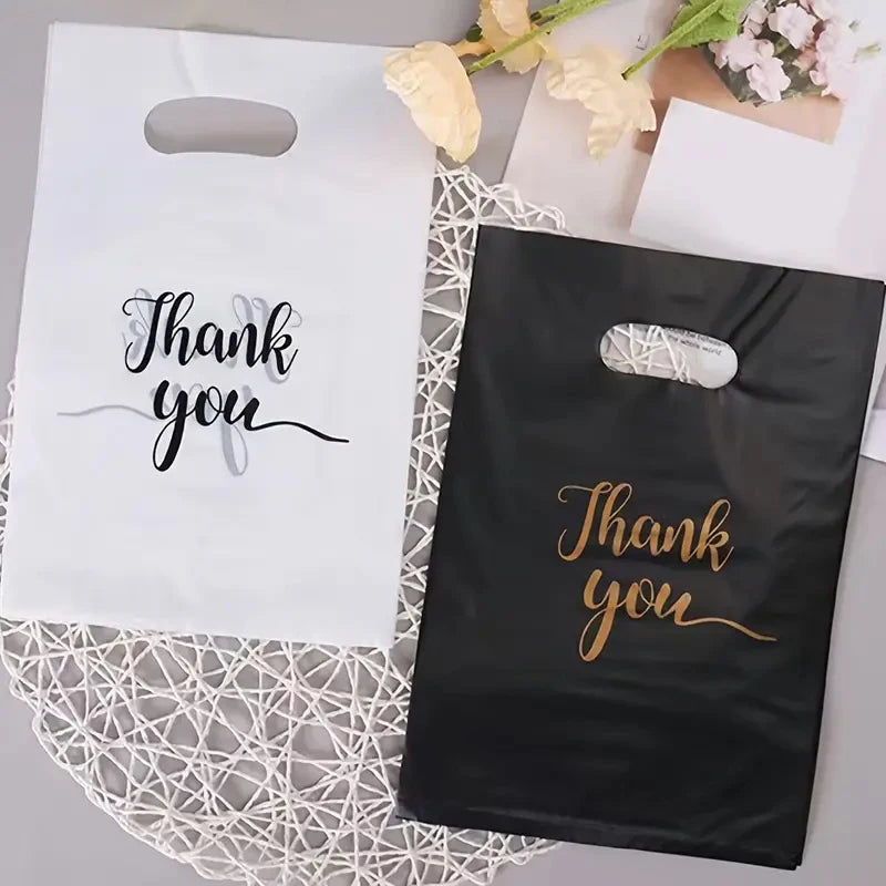 10 Spot Wholesale Gift Packaging Bags, Four Finger Flat Pockets, Gratitude Handbags, Clothing Bags, Cosmetics