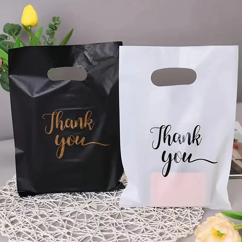 10 Spot Wholesale Gift Packaging Bags, Four Finger Flat Pockets, Gratitude Handbags, Clothing Bags, Cosmetics