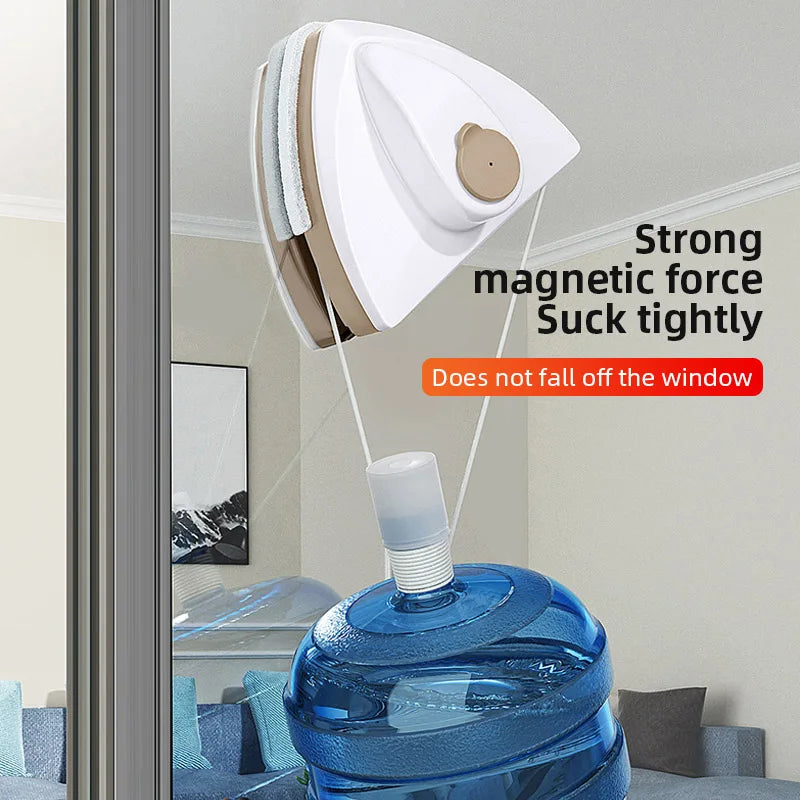 Double Sided Magnet Window Cleaner Automatic Drainage Wiper Household Clean Magnetic Glass For Windows Cleaning Tool