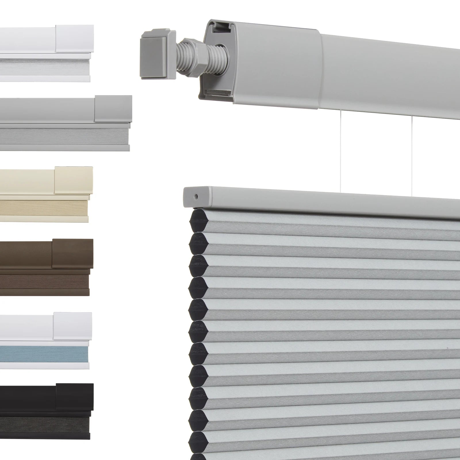 No-Drill Top-Down Bottom-Up Honeycomb Blinds – Cordless, Thermal Insulated, Noise Reduction