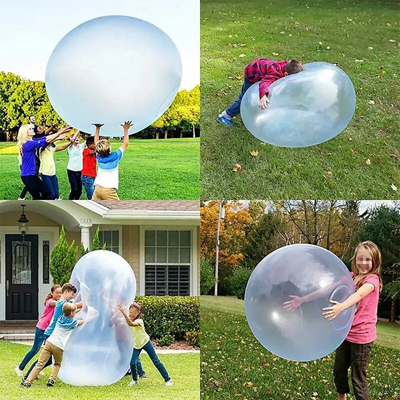 50CM Children's Outdoor Soft Inflatable Water-filled Bubble Ball Toys Party Games Toy Fun Reusable Water Balloons