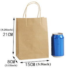 10/30/50Party Gift Bag Recyclable Kraft Paper Shopping Bag Valentine's Day Wedding Candy Gift Bag Delivery Packaging Handbag