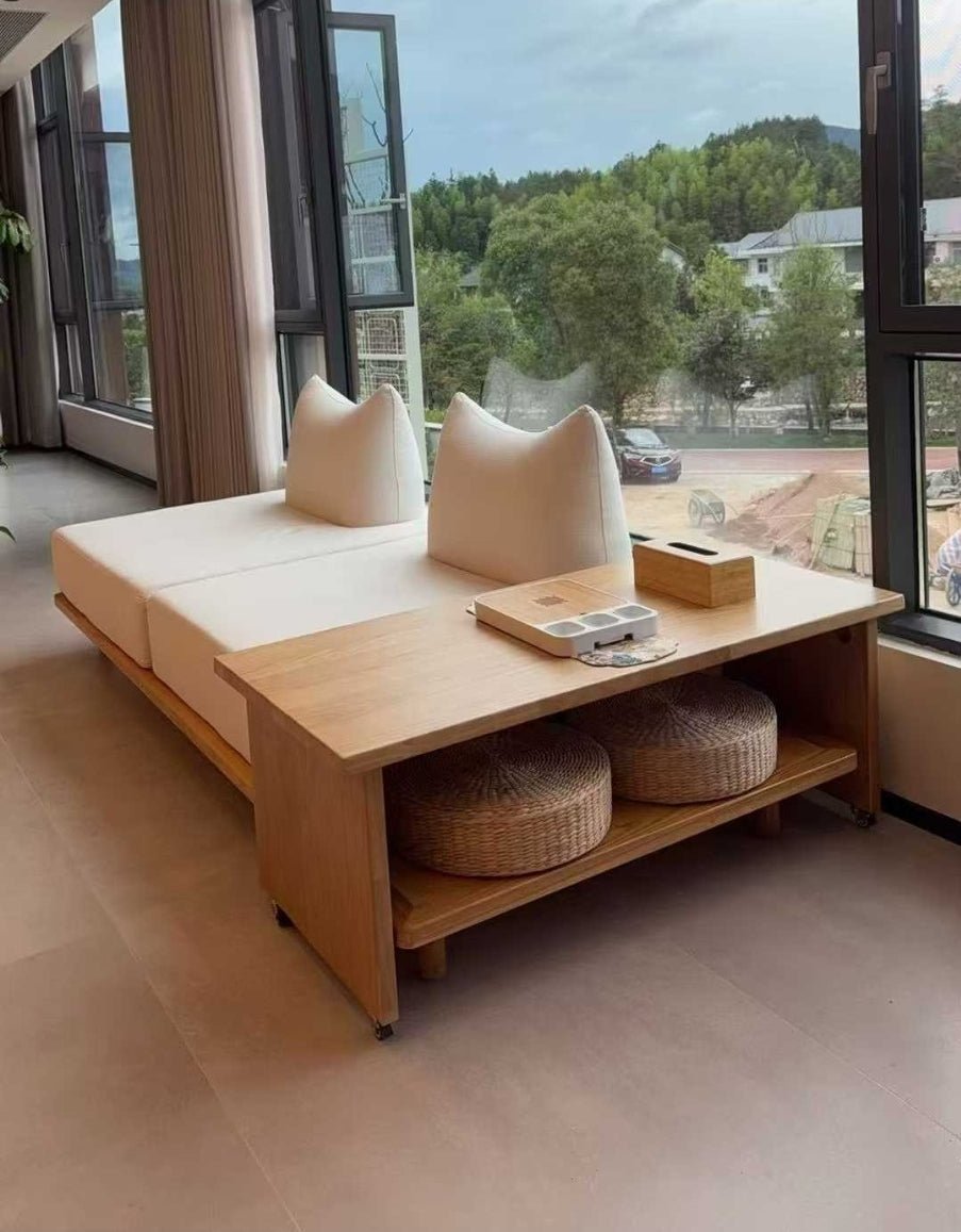 Androf – Modular Sofa Bed with Pull - Out Extension and Coffee Table - Androf