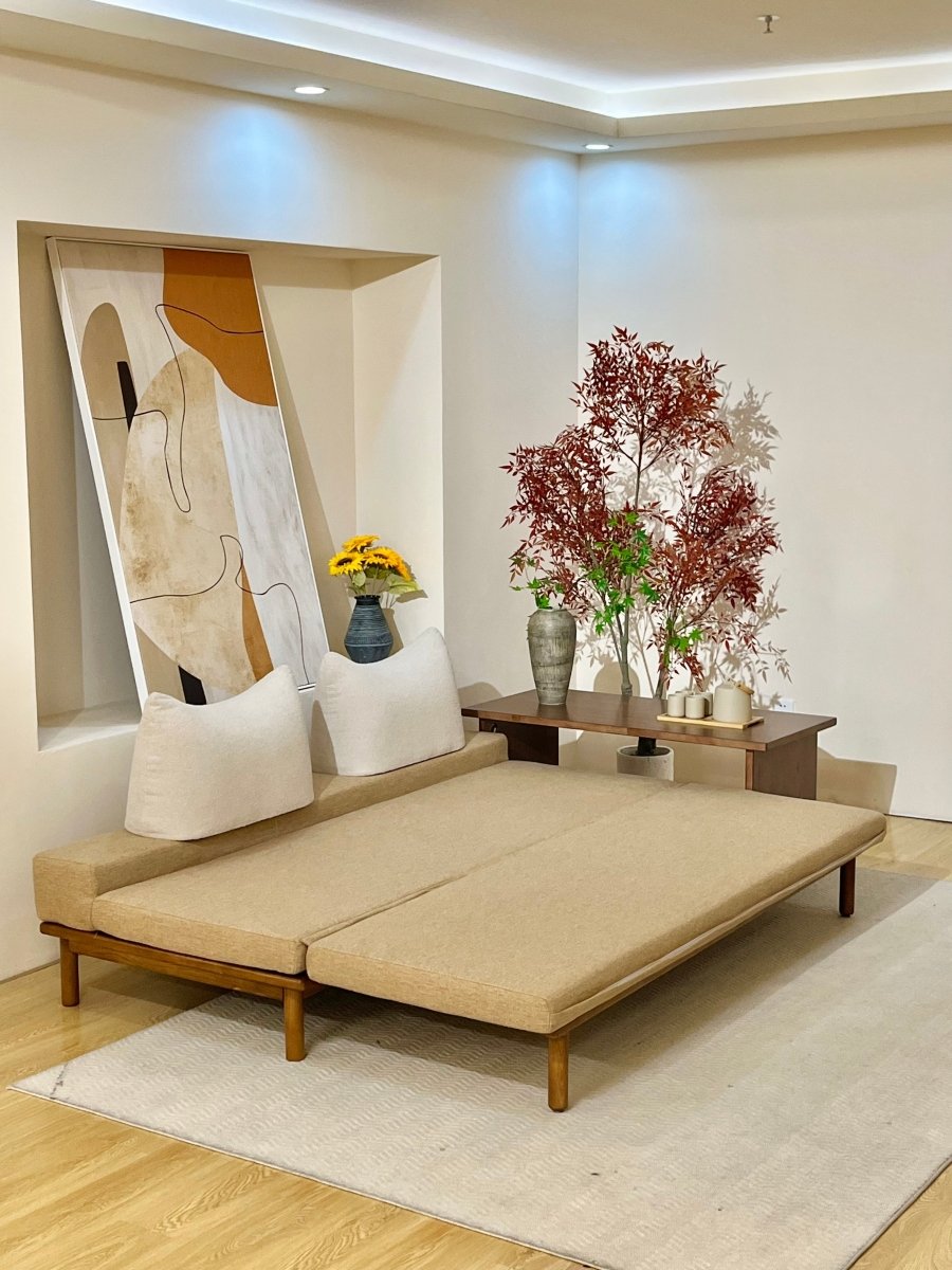 Androf – Modular Sofa Bed with Pull - Out Extension and Coffee Table - Androf