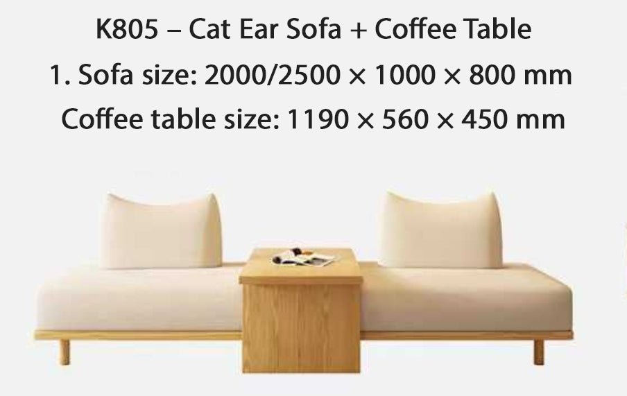 Androf – Modular Sofa Bed with Pull - Out Extension and Coffee Table - Androf