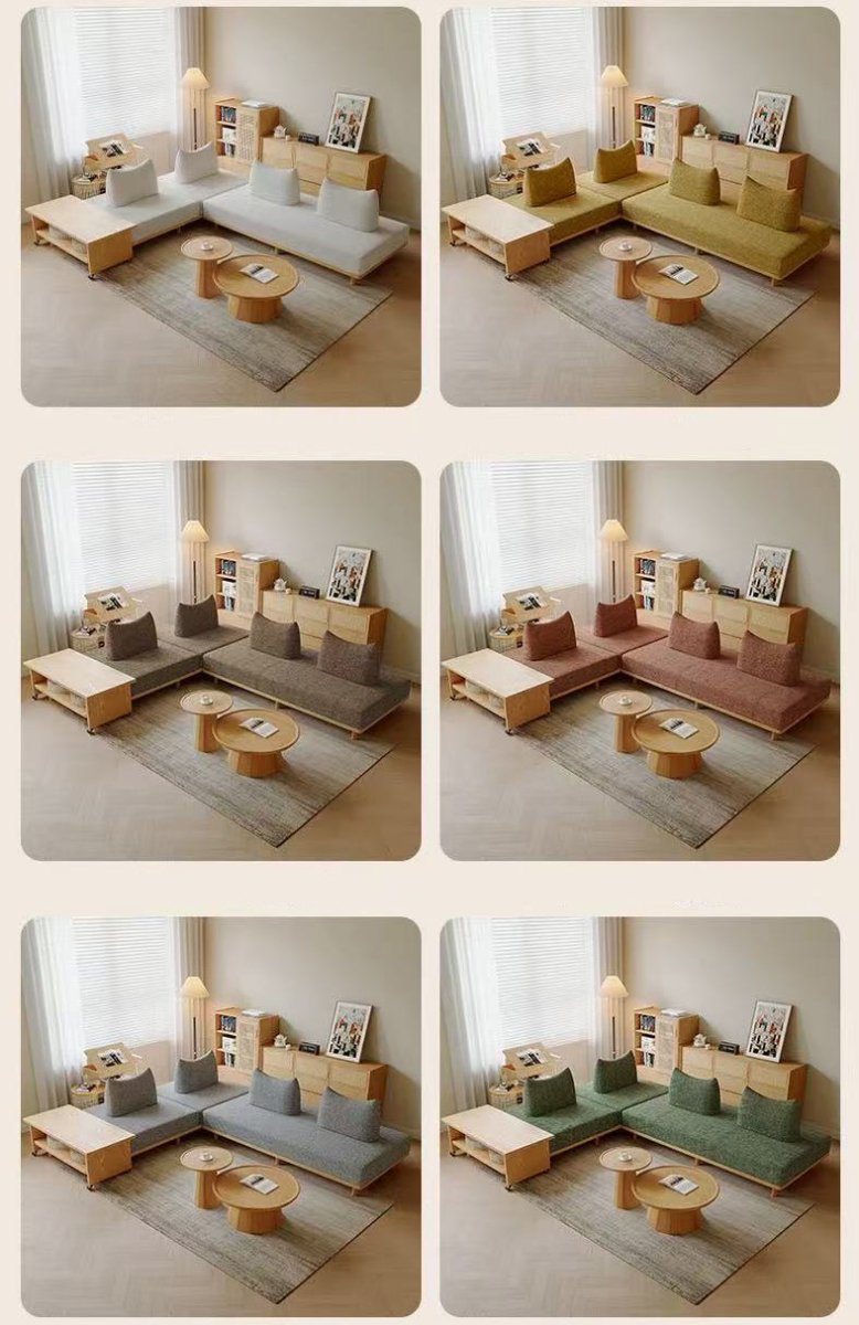 Androf – Modular Sofa Bed with Pull - Out Extension and Coffee Table - Androf