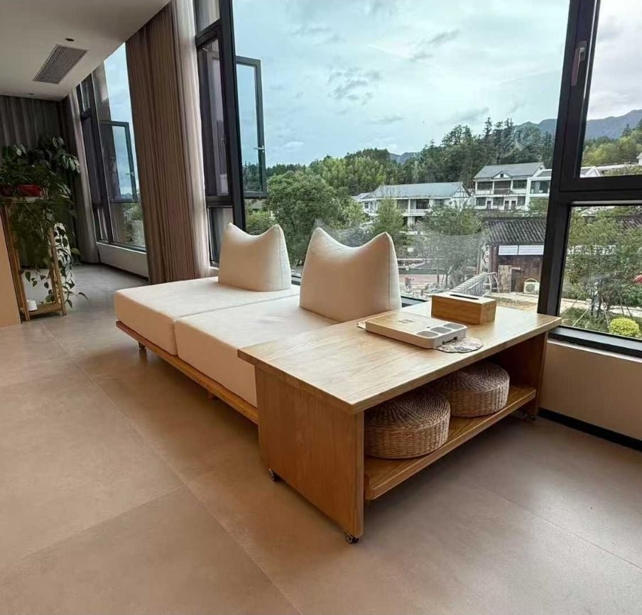 Androf – Modular Sofa Bed with Pull - Out Extension and Coffee Table - Androf