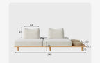 Androf – Modular Sofa Bed with Pull - Out Extension and Coffee Table - Androf