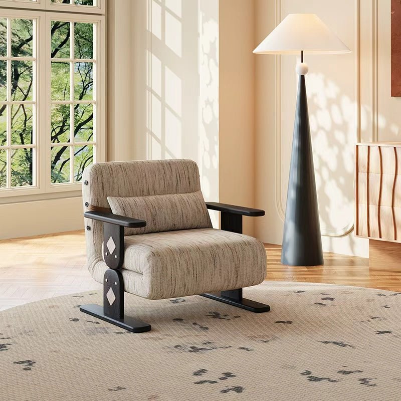 Convertible Chenille Sofa Bed Chair with Adjustable Backrest - Androf