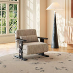 Convertible Chenille Sofa Bed Chair with Adjustable Backrest - Androf