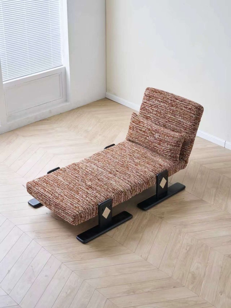 Convertible Chenille Sofa Bed Chair with Adjustable Backrest - Androf