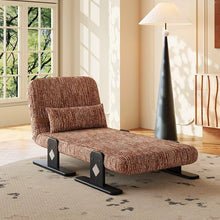 Convertible Chenille Sofa Bed Chair with Adjustable Backrest - Androf