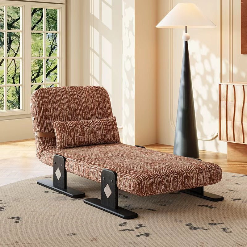 Convertible Chenille Sofa Bed Chair with Adjustable Backrest - Androf