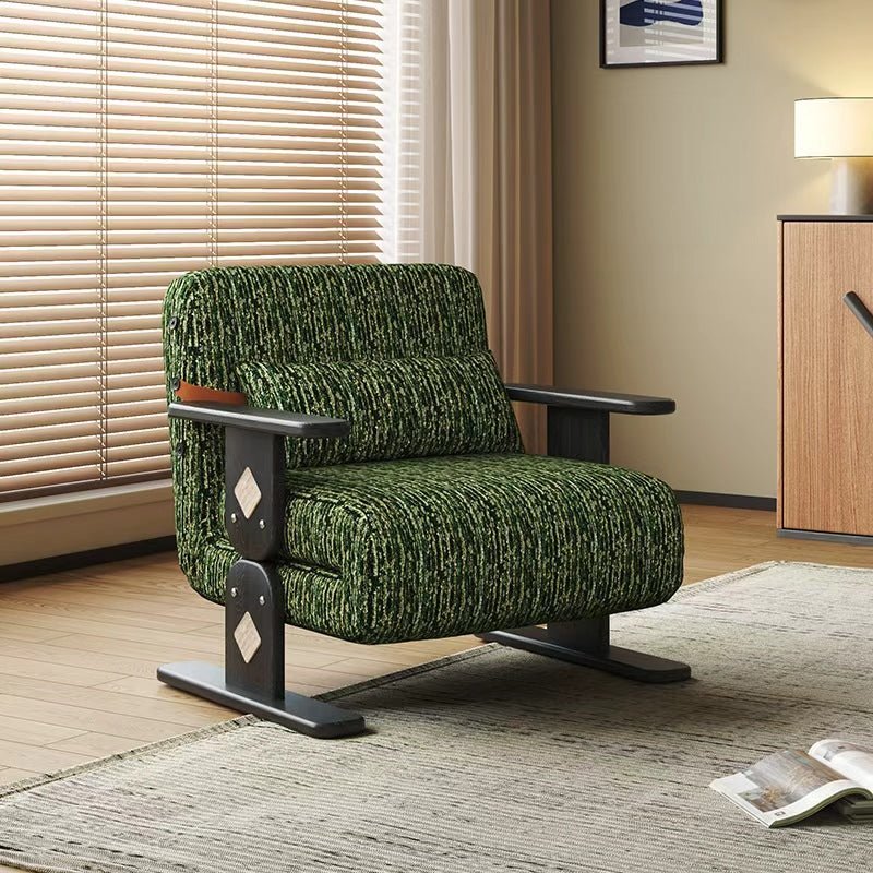 Convertible Chenille Sofa Bed Chair with Adjustable Backrest - Androf