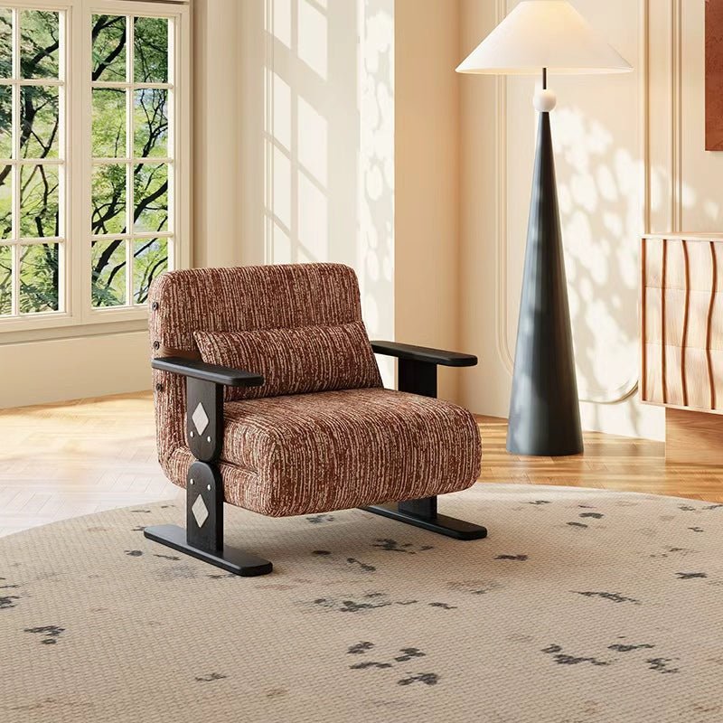 Convertible Chenille Sofa Bed Chair with Adjustable Backrest - Androf