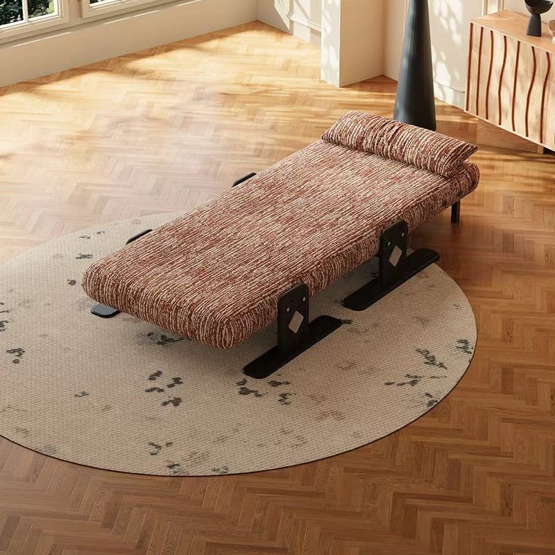 Convertible Chenille Sofa Bed Chair with Adjustable Backrest - Androf