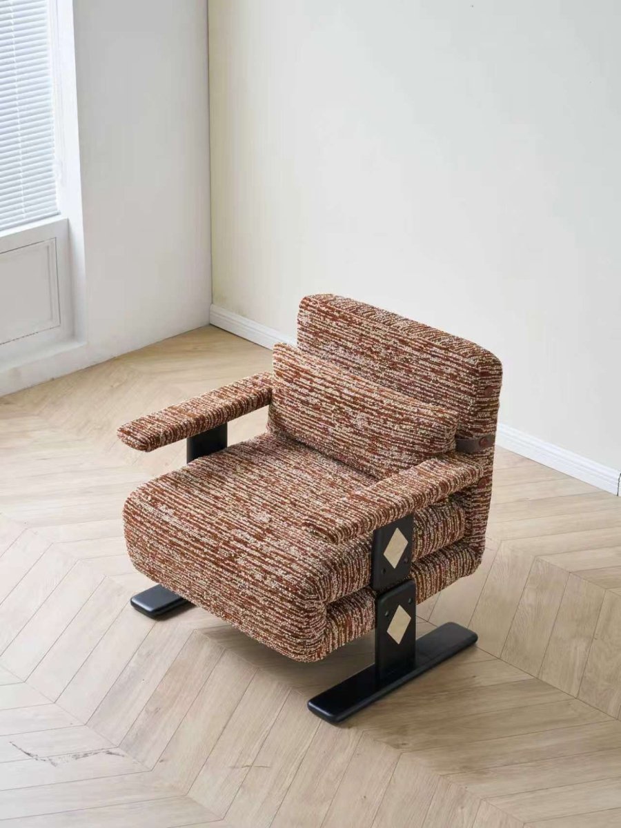 Convertible Chenille Sofa Bed Chair with Adjustable Backrest - Androf