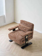 Convertible Chenille Sofa Bed Chair with Adjustable Backrest - Androf