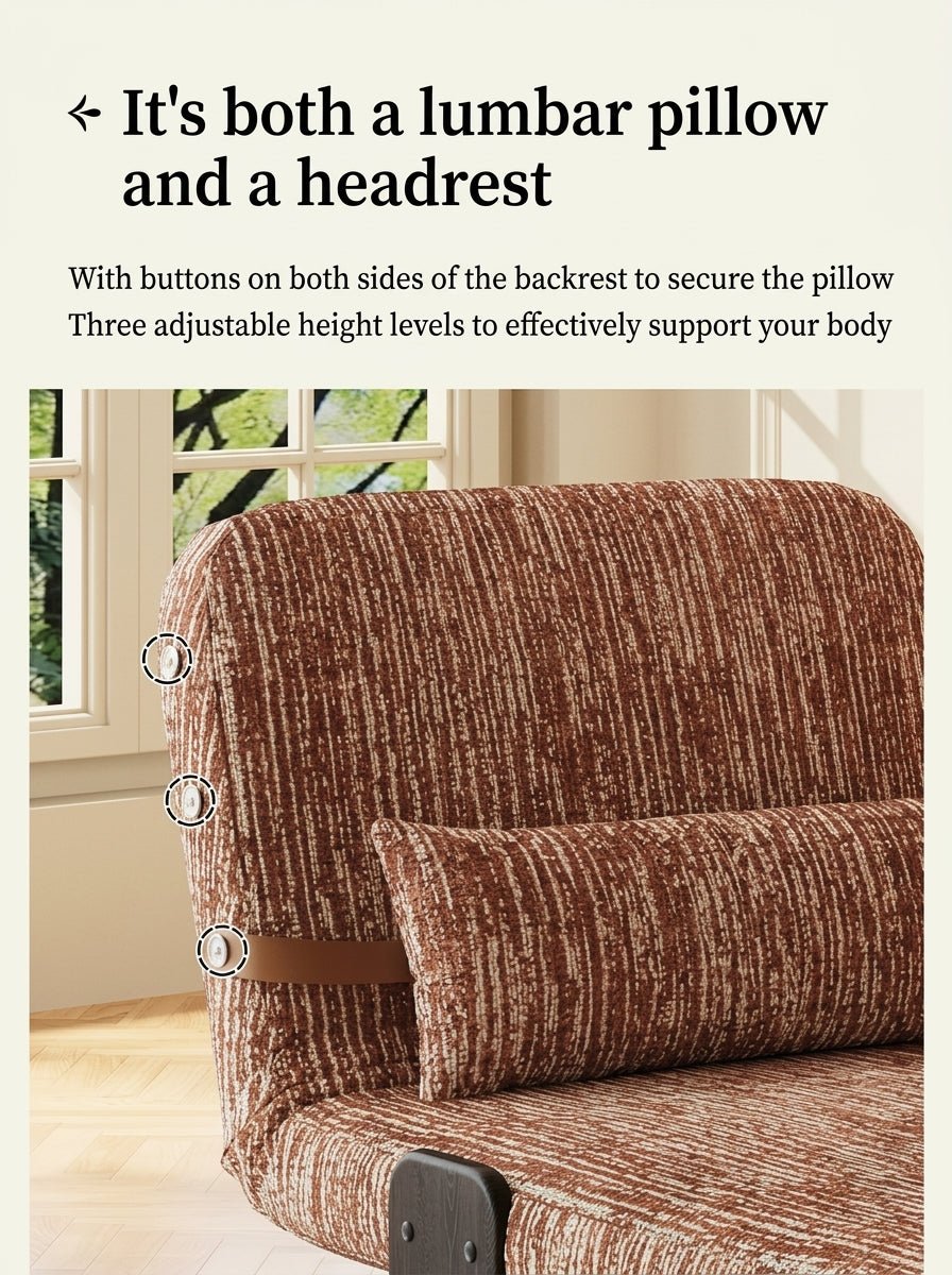 Convertible Chenille Sofa Bed Chair with Adjustable Backrest - Androf