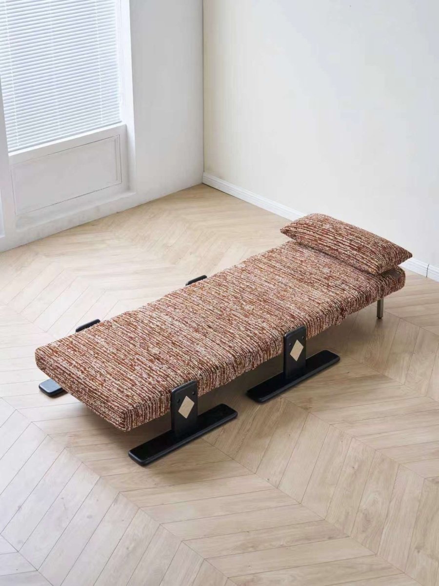 Convertible Chenille Sofa Bed Chair with Adjustable Backrest - Androf