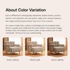 Convertible Striped Sofa Bed with Adjustable Recline & Removable Armrests - Androf