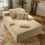 Corduroy Modular Sofa Bed – Vacuum Compressed & No Assembly Required - Androf