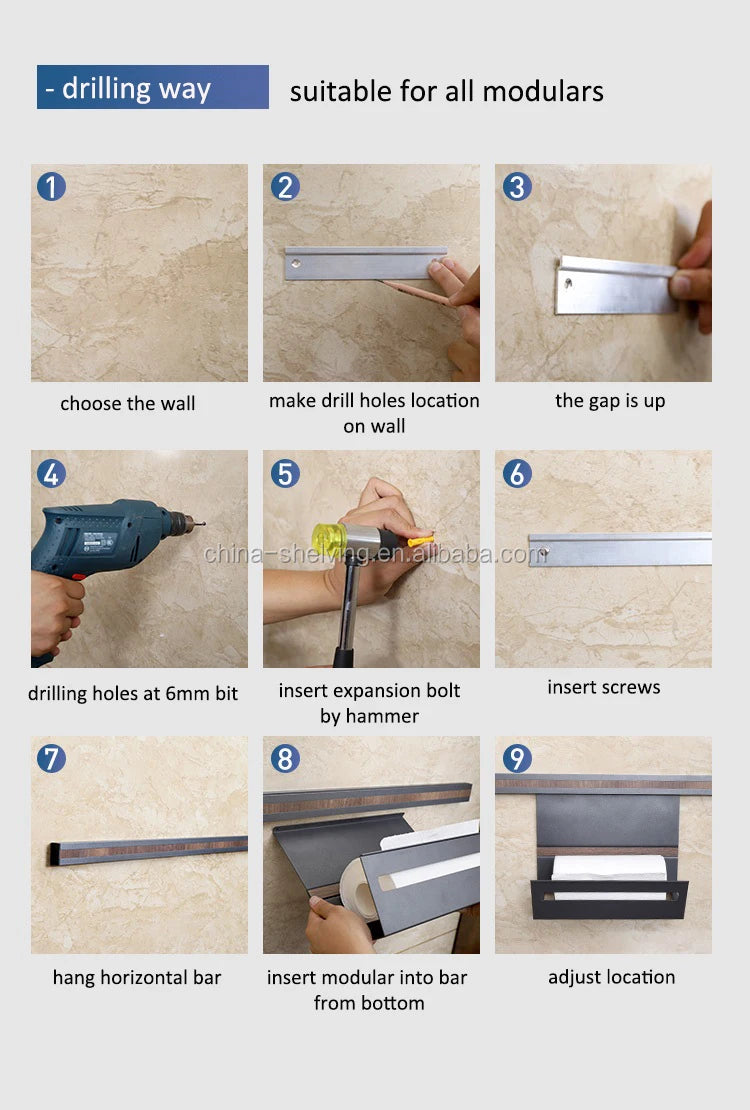 Multifunctional Wall Mounted Storage Holder