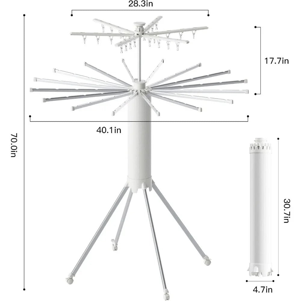 Double Layer Compact Clothes Drying Rack - Androf