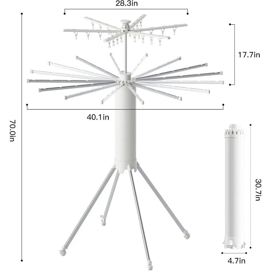Double Layer Compact Clothes Drying Rack - Androf