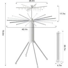 Double Layer Compact Clothes Drying Rack - Androf