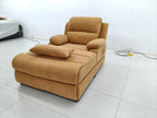 Electric Recliner Sofa, Leather, with Massage Option - Androf