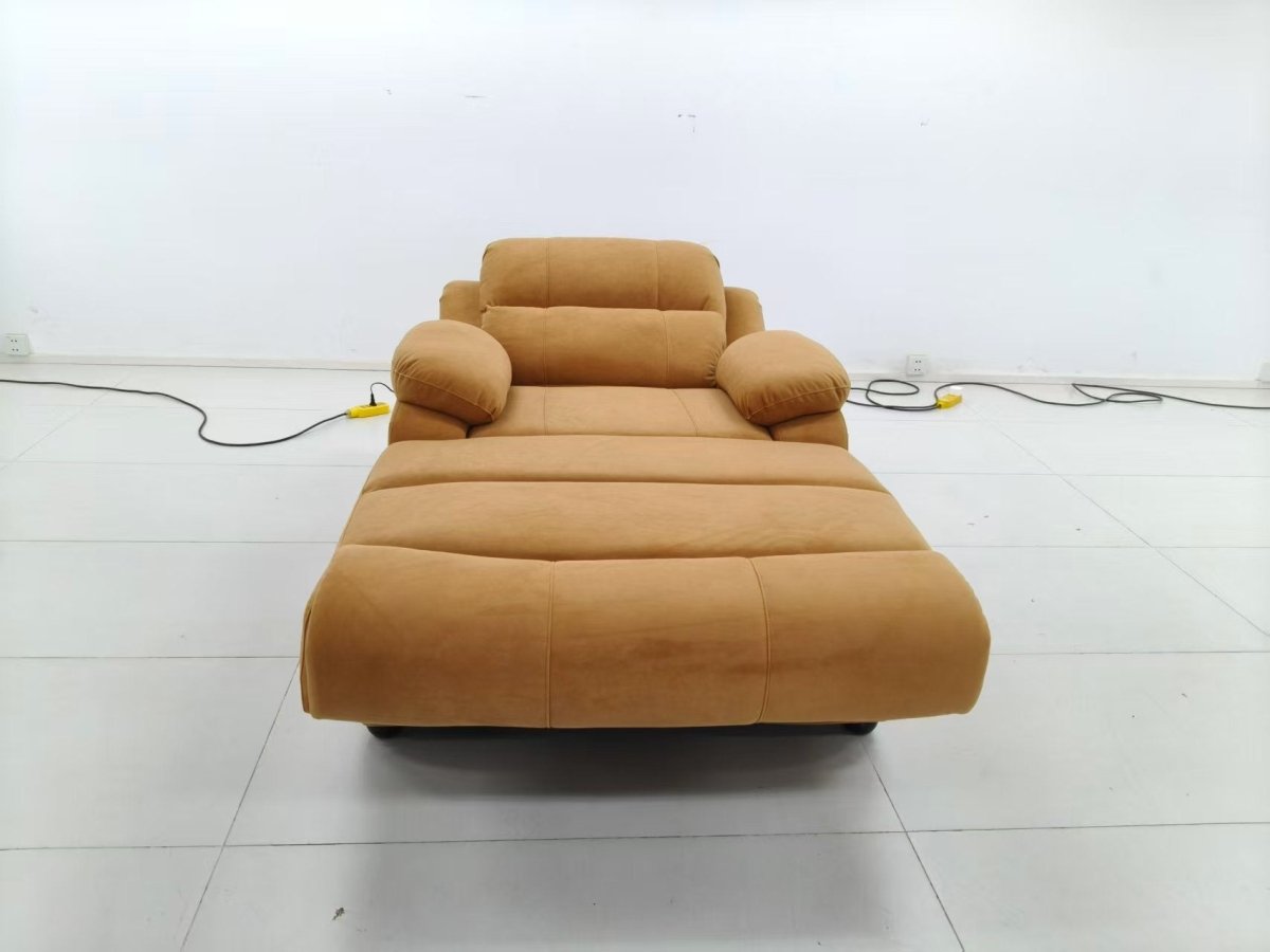 Electric Recliner Sofa, Leather, with Massage Option - Androf