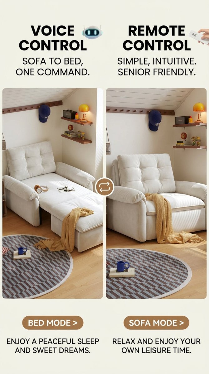 Electric Sofa Bed (Remote + Voice Control) - Androf
