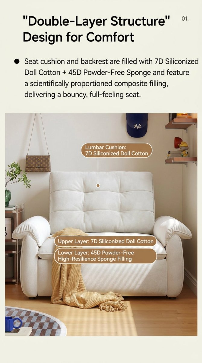 Electric Sofa Bed (Remote + Voice Control) - Androf