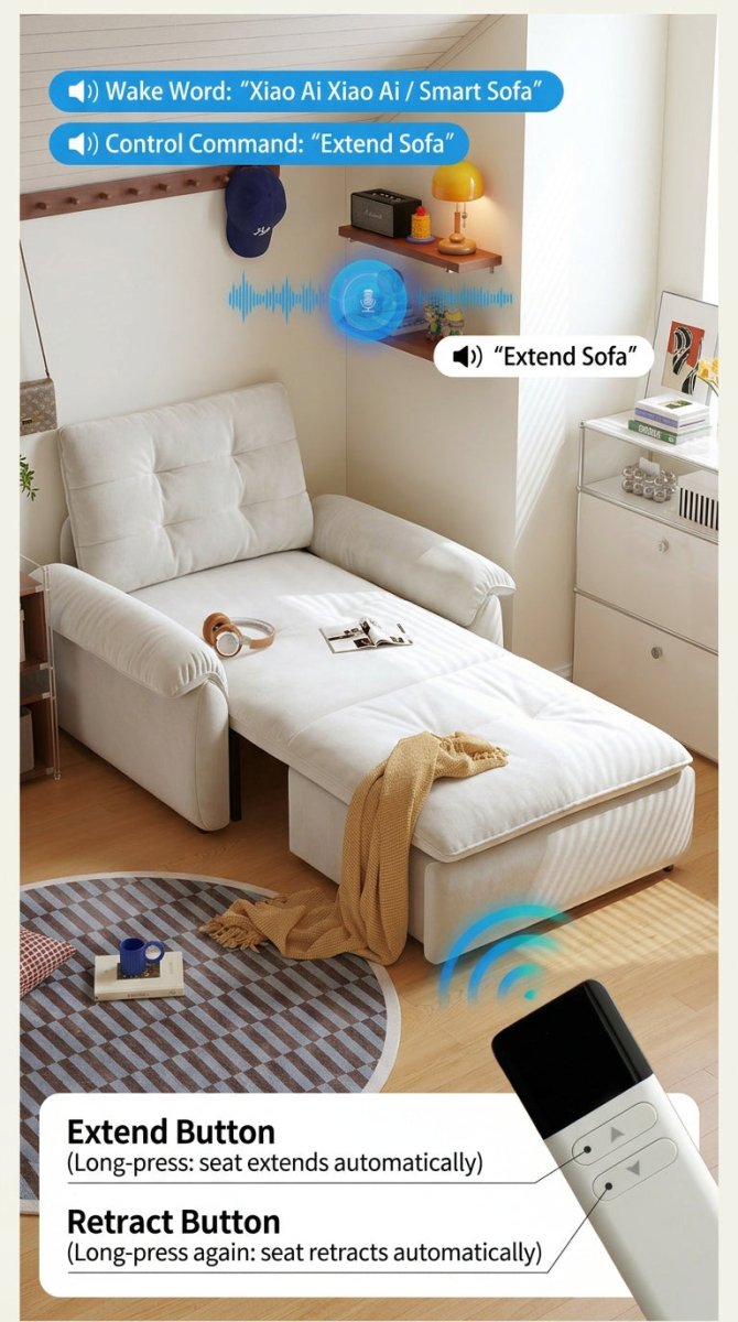 Electric Sofa Bed (Remote + Voice Control) Secondary image