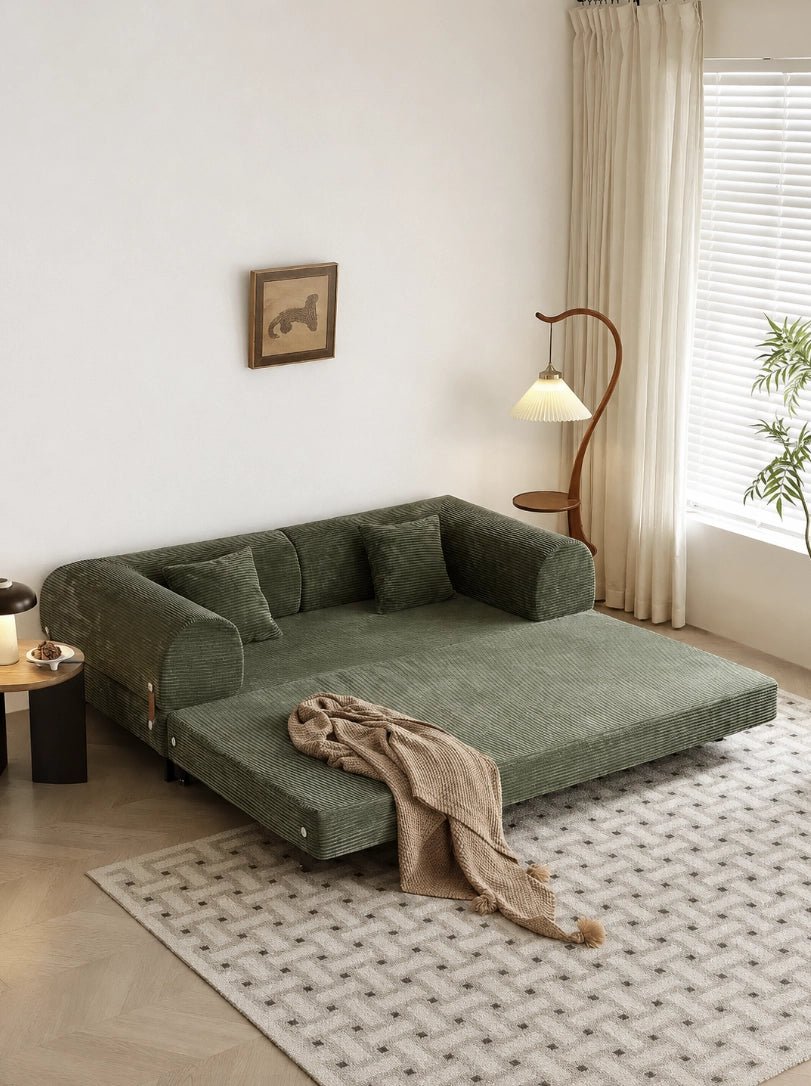 French-Inspired Convertible Sofa Bed with Latex-Enhanced Comfort - Androf