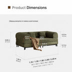 French-Inspired Convertible Sofa Bed with Latex-Enhanced Comfort - Androf