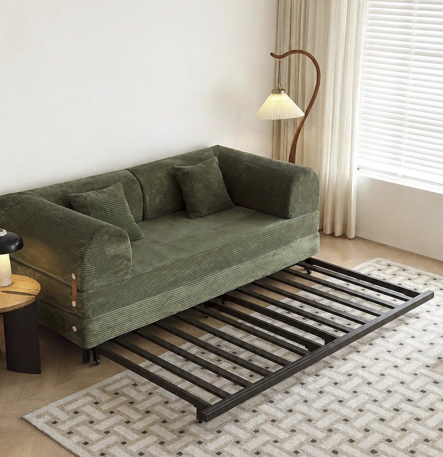 French-Inspired Convertible Sofa Bed with Latex-Enhanced Comfort - Androf