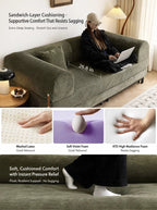 French-Inspired Convertible Sofa Bed with Latex-Enhanced Comfort - Androf