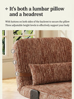 Convertible Chenille Sofa Bed Chair with Adjustable Backrest