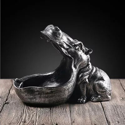 Hyppopotamus resin statue - Androf Image principale du produit