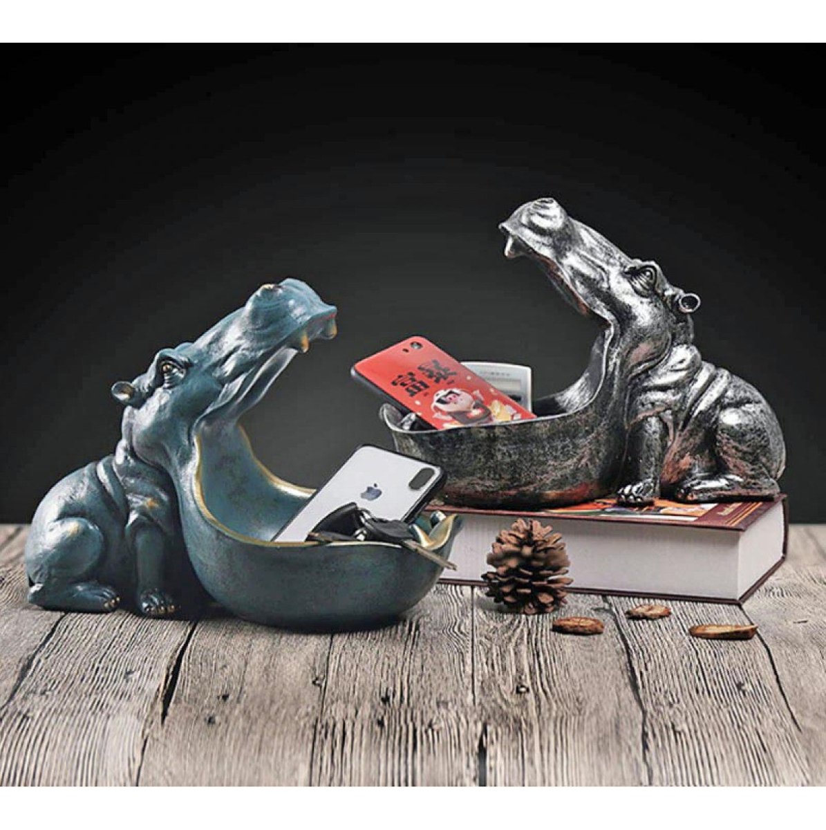 Hyppopotamus resin statue - Androf