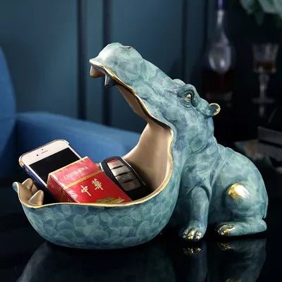 Hyppopotamus resin statue - Androf