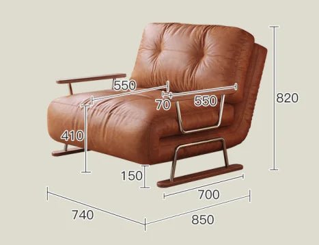 Japanese Vintage Style Foldable Sofa Bed – Timeless Comfort, Modern Functionality - Androf