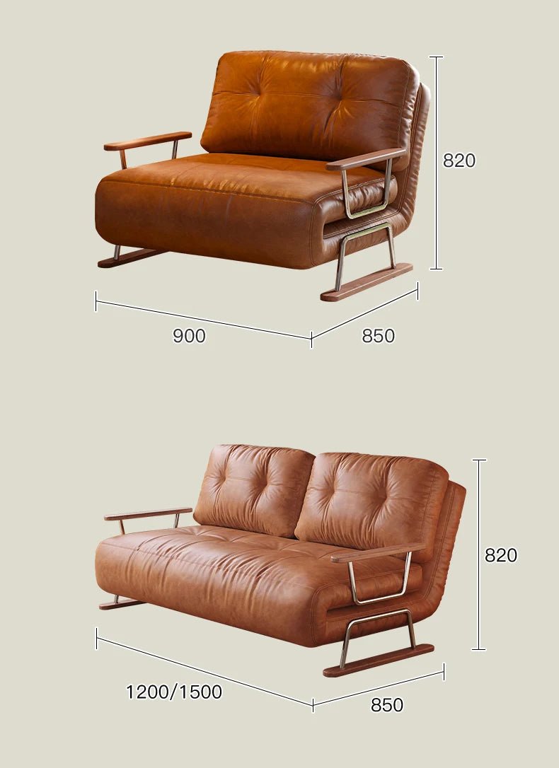 Japanese Vintage Style Foldable Sofa Bed – Timeless Comfort, Modern Functionality - Androf