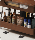 Lift-Up Expandable Rolling Coffee Table with Storage - Androf